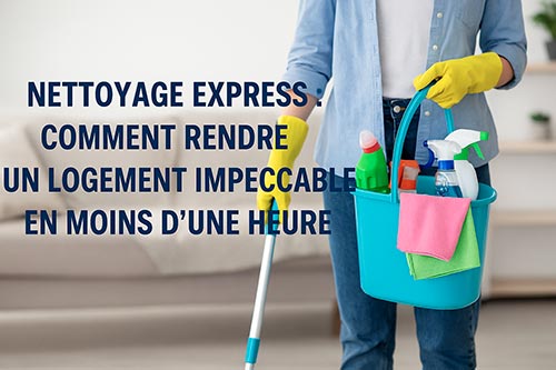 Nettoyage express : guide complet pour un logement impeccable en moins d’une heure