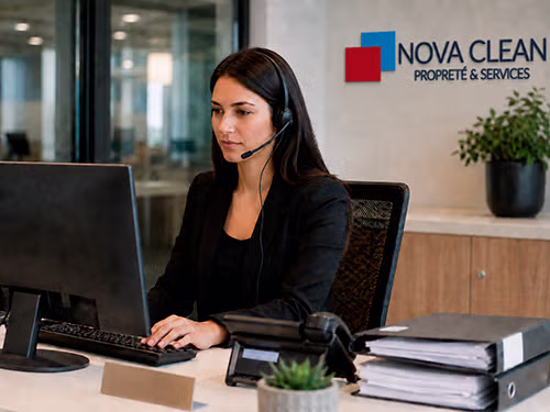 accueil téléphonique de Nova Clean