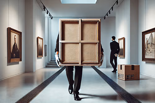 Déménagement, transport d'œuvres d'art
