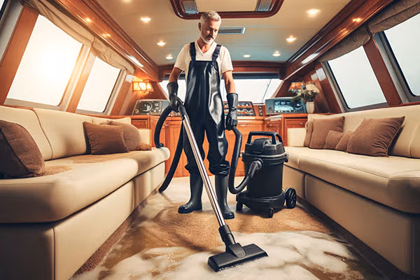 nettoyage yacht bateau après inondation