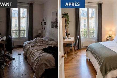 Décontamination et nettoyage après une tentative de suicide dans une chambre de 10 m² à Paris 5e