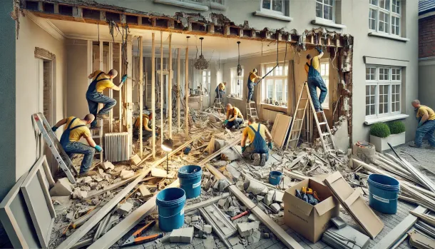 Déconstruction de bâtiments