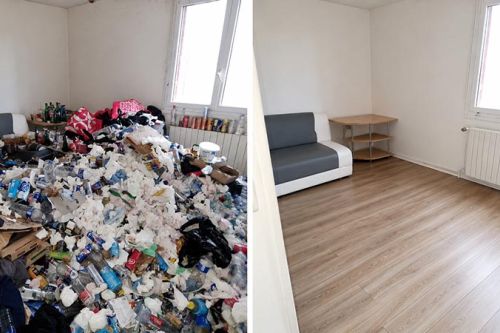 Diogène dans un 22 m2: 50 m3 évacués à côté de Paris