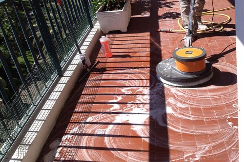 Nettoyage de terrasses